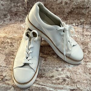 Women’s White Leather Johnston & Murphy 7.5